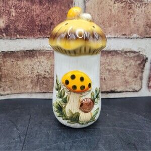 Vintage Sears Roebuck Merry Mushroom Salt Shaker Replacement 1970's